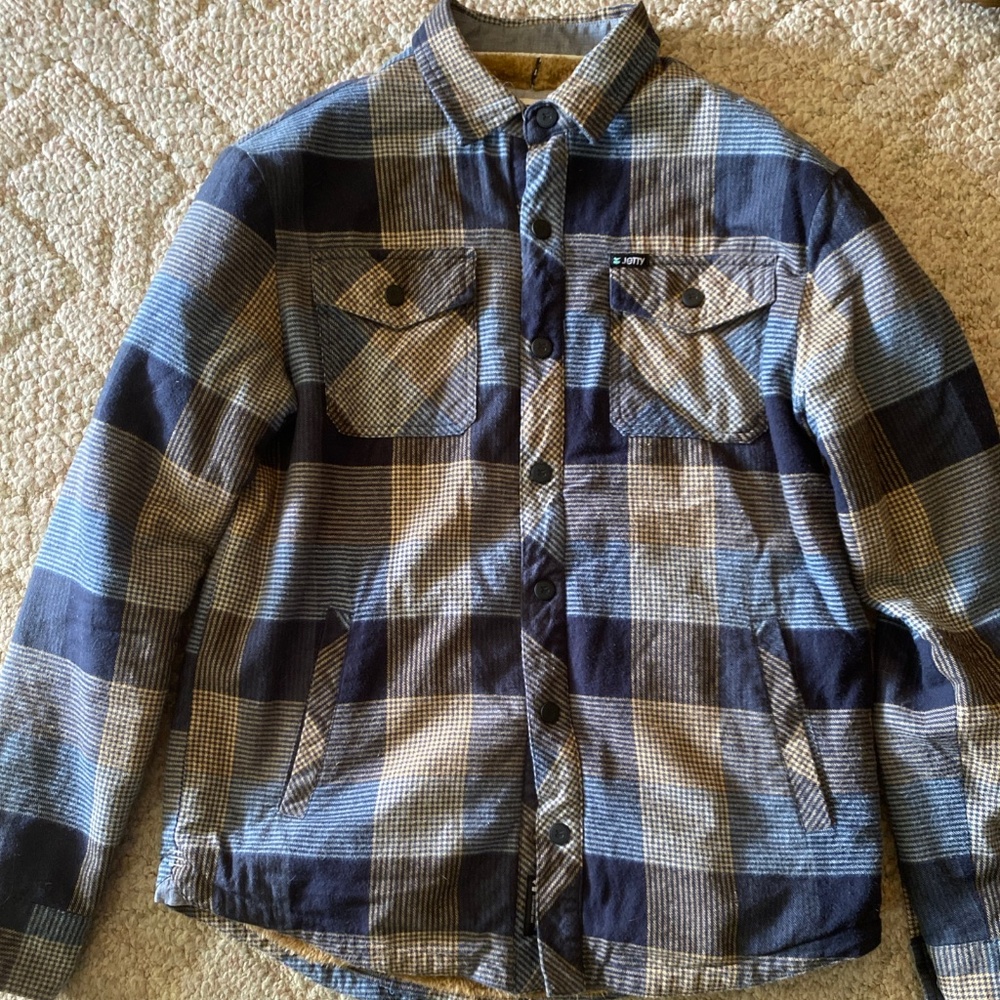 JETTY LIFE Sherpa Lined Flannel Shirt Jacket - Men’s Small